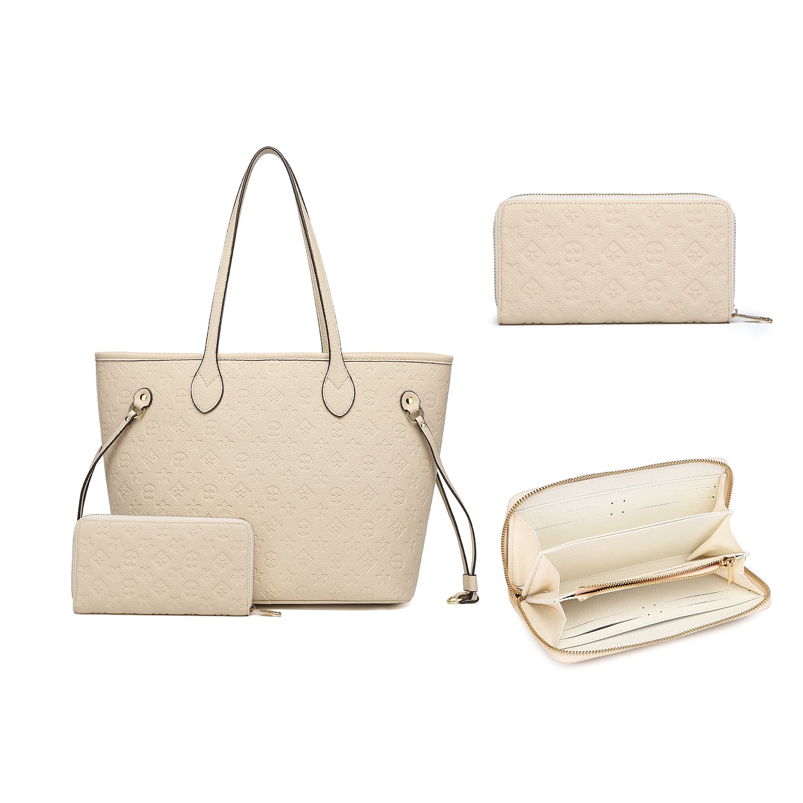 MilaKate Embossed Shoulder Handbags, Designer-Inspired Tote.